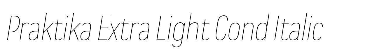 Praktika Extra Light Cond Italic
